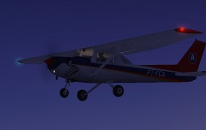 luzes externas da aeronave