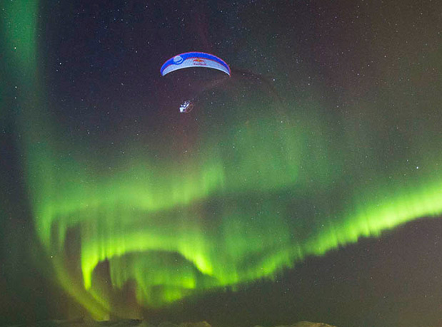 Aurora Boreal Ao Vivo dançando no Céu 